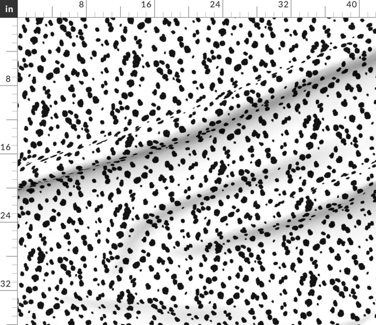 Various Fabrics by the Yard or Fat Quarter Animal Print, Dog, Dalmatian, Spots, Black White, Puppy, Dots Custom Printed Fabric by Spoonflower